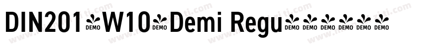 DIN2014W10-Demi Regu字体转换